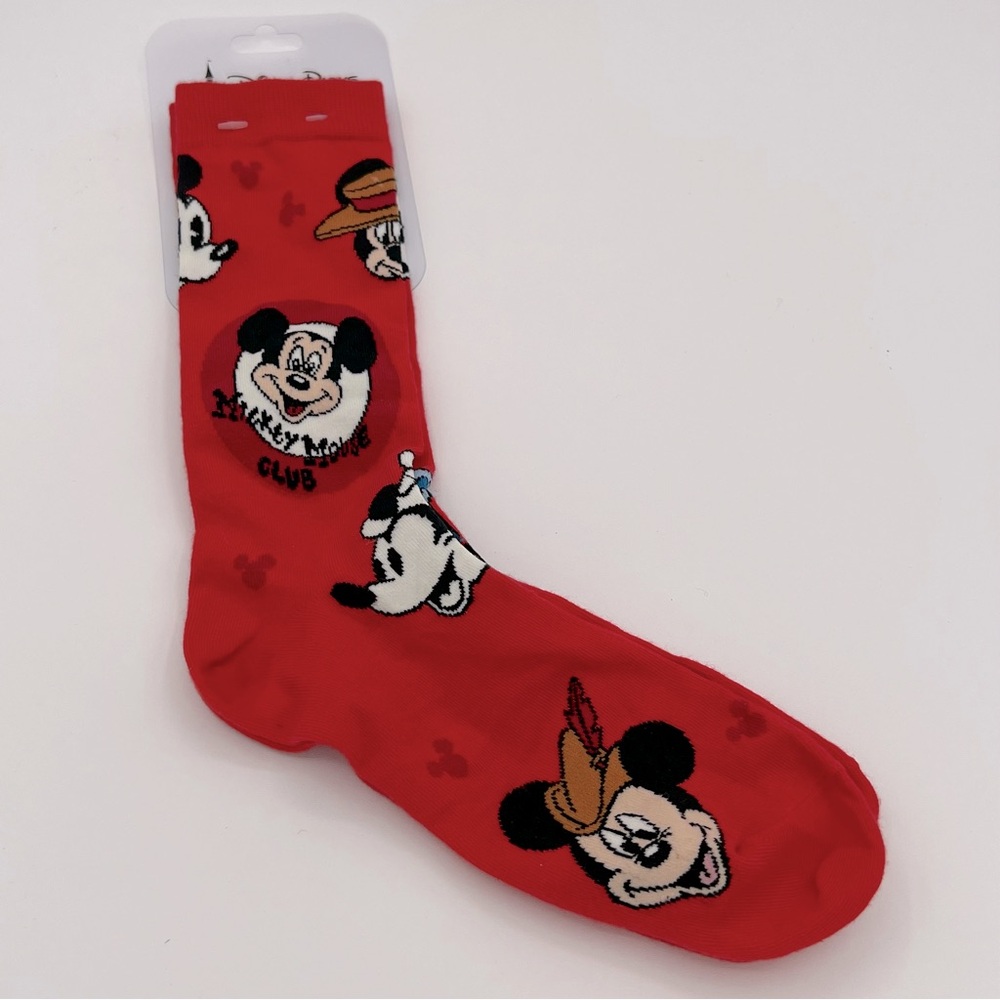 Disney Parks Unisex One Size Socks Mickey Mouse Club